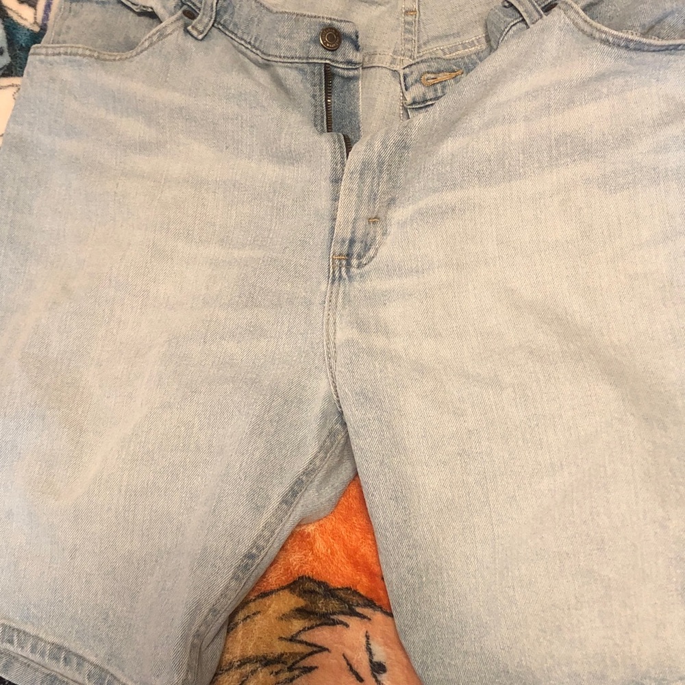 Light Blue Denim Men's Shorts